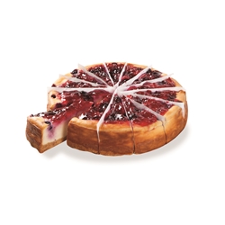 *10" CHEESECAKE BAKED BERRY 2.2kg Precut 14 pcs PURE BLISS