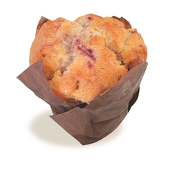 *MUFFIN RASP WHITE CHOC12x130g PURE BLISS